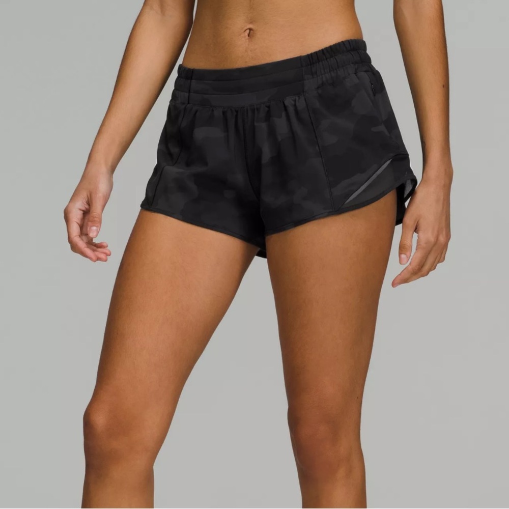 lululemon athletica Black Hotty Hot Shorts